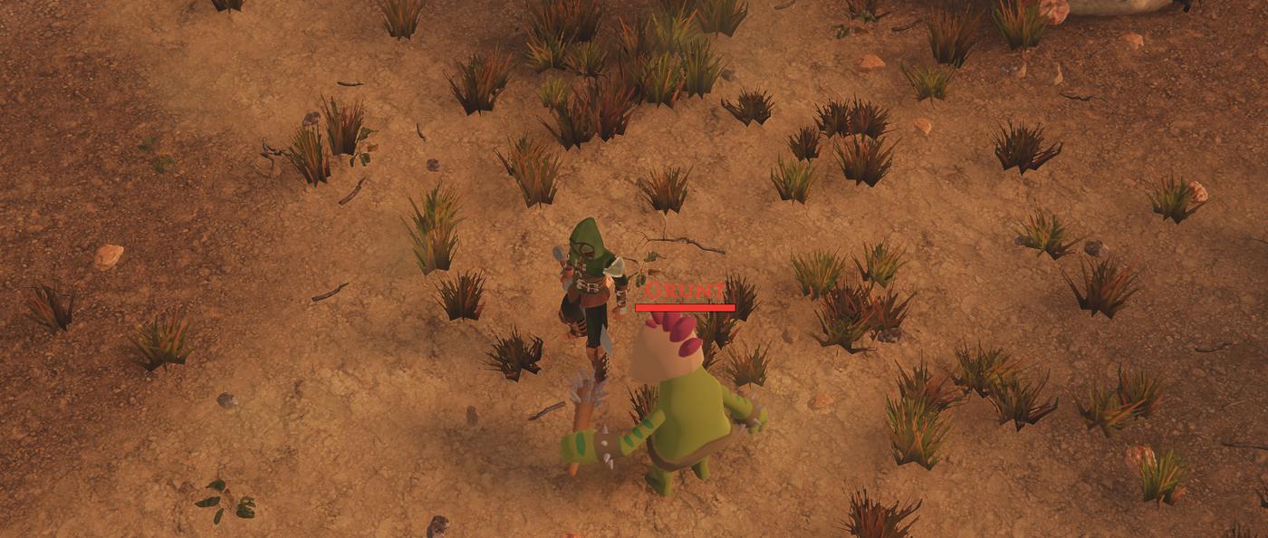 A burning desert.